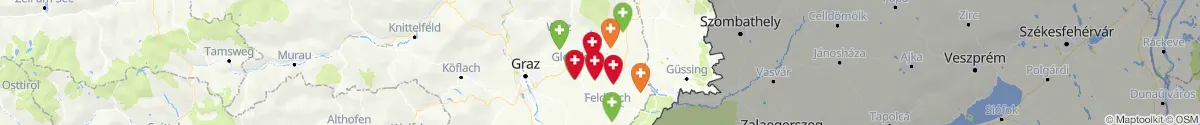 Map view for Pharmacies emergency services nearby Sinabelkirchen (Weiz, Steiermark)